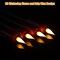 4-Pack Black Flameless Taper Candles – LED Halloween Decor with Remote & Timer, Battery Operated